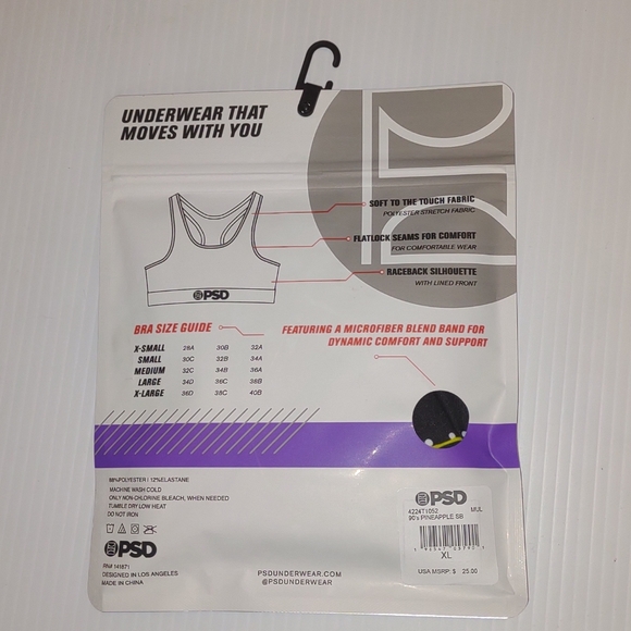 🤩PSD 90's Cheap Pineapple Sports Bra - Picture 14 of 16